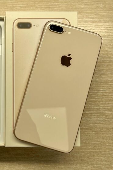 iphone 8 plys: IPhone 8 Plus, Б/у, 64 ГБ, Золотой, Коробка, 78 %
