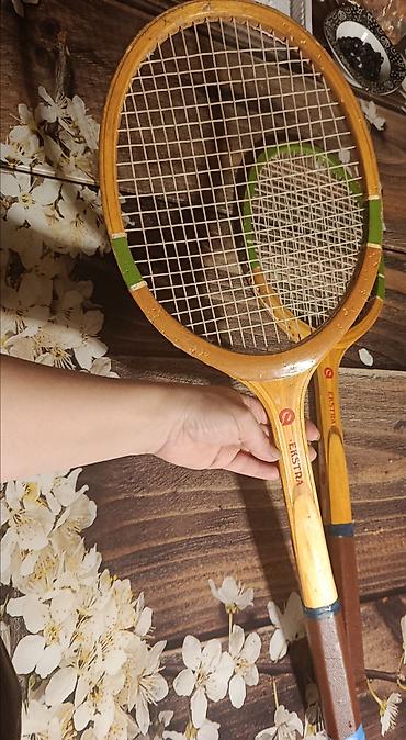 İdman və istirahət: Məhsul: Ekstra markalı taxta tennis raketləri (2 ədəd)fıstıq ağacından — 6