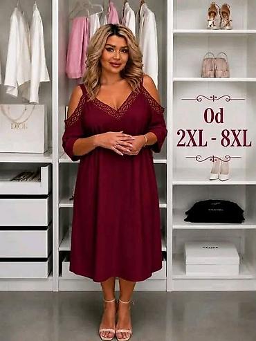 elegant draskovic: Midi haljina sa otvorenim ramenima i čipkanim detaljima. - Kroj — 3