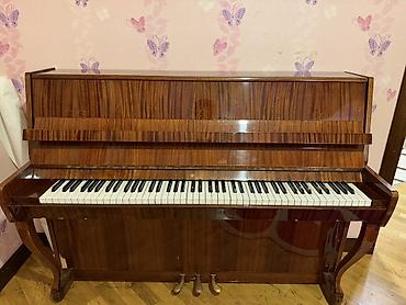 saz gence: Upright royal pianino - Korpus: parlaq cilalı, tünd taxta teksturalı — 2