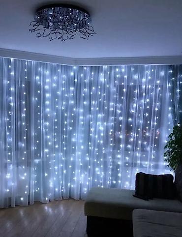 Светодиодные гирлянды: Гирлянда 3 метра в длину 3 метра в ширину 

 3*3 шторки Новый год — 13