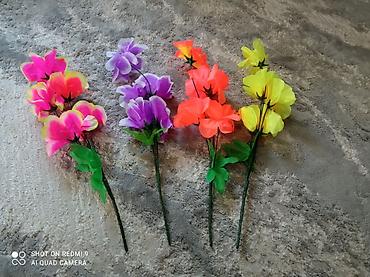 Декоративные цветы: Цветы пластиковые искусственные цветы.
Длина 50см.
50с - 1шт — 3