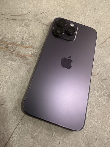Apple iPhone: IPhone 14 Pro Max, Б/у, 256 ГБ, Deep Purple, Защитное стекло, Чехол, 89 %