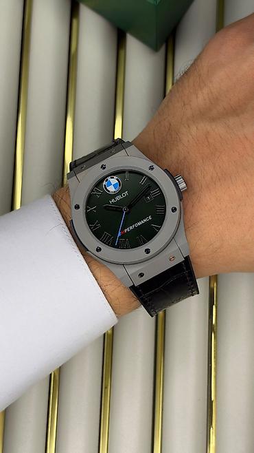 saatlar 2020: Yeni, Qol saatı, Hublot, rəng - Yaşıl — 2