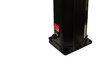 solarne: Solarni tuš Nero 35L crni-dva tuša, dve nožne slavine Solarni tuš — 4