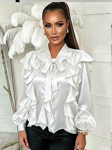 kupi lil solid bosna: Prelepee košulje – 2900 din - Elegantna ženska bluzа od satenskog — 3