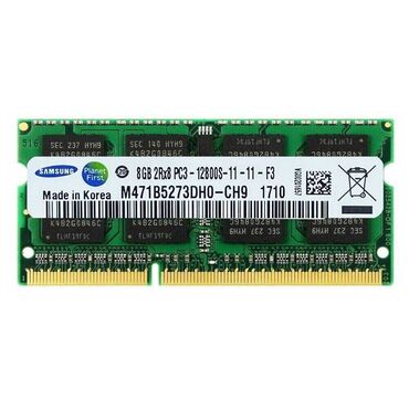 Оперативная память (RAM): Оперативная память, Новый, Samsung, 16 ГБ, DDR3, 1600 МГц, Для ноутбука