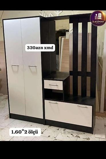 Dəhliz dolabları: Dəhliz dolabları – İLKSİMAY Mebel Variant 1: - Ölçü: 200×140×40 sm - — 5