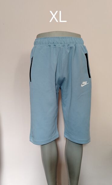 haljine sa kaišem: Shorts, XL (EU 54), Nike, color - Light blue, Cotton