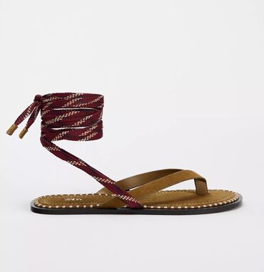 Basanoşka və səndəllər: Zara, Ölçü: 40, rəng - Qəhvəyi, Yeni