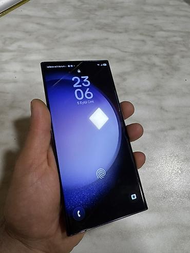 Техника и электроника: Samsung Galaxy S23 Ultra, 256 ГБ, цвет - Черный, Отпечаток пальца — 1