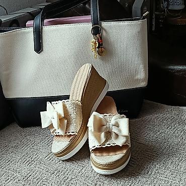Kompleti: Elegantan ženski set – torba i platforme - Torba shopper oblika u — 2