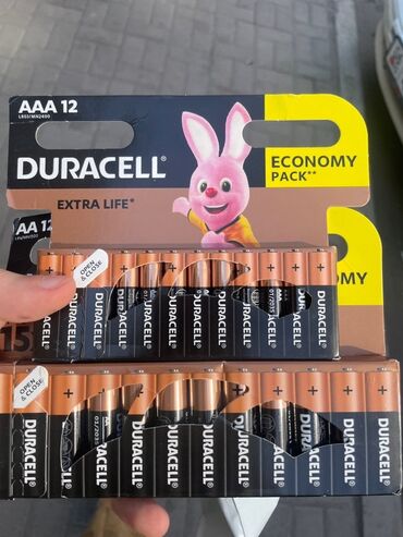 времени: Пальчиковые и мезиняиковык батарейки Duracell AAA (LR03/MN2400), набор