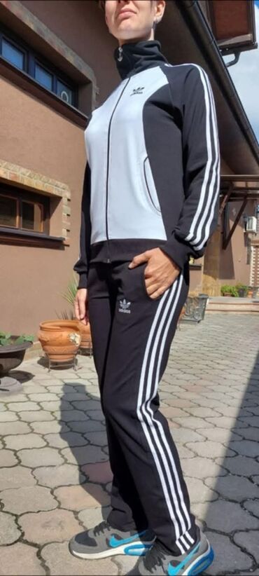 Gornji i donji deo: Adidas, L (EU 40), Prugasti, bоја - Crna — 4