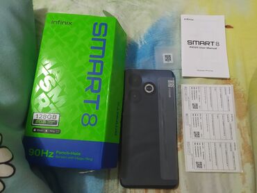 оперативная память ddr5: Infinix Smart 8, Жаңы, 128 ГБ, 2 SIM
