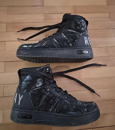 replay ljubicaste patike: Replay visoke patike – crne - Model: visoke (mid/high top) patike sa — 4