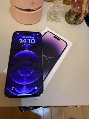 kabro sekilleri: IPhone 14 Pro, 128 GB, Deep Purple, Barmaq izi, Face ID, Sənədlərlə