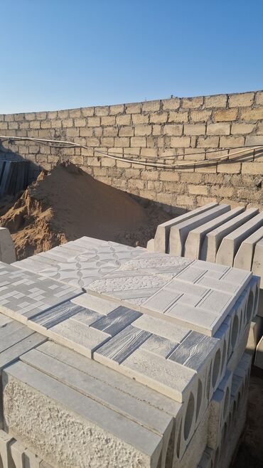 Dekorativ daşlar: Tamet .qazon dasi .müxtəlif ölcülü beton piltələr .beton panellər yol — 24