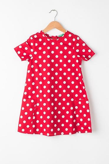 Платья: Детское платье, Повседневное, 7 - 8 лет, Benetton — 1