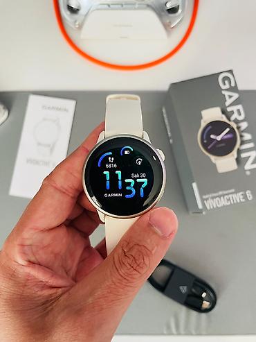 agilli saat: Garmin vivoactive 6, Sağlamlıq və Fitnes üçün GPS ağıllı saat, AMOLED — 1