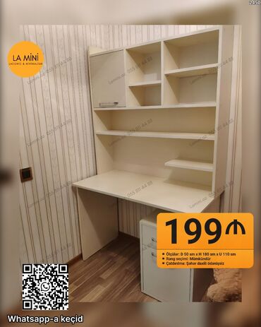 tek carpayilar: Masa və rəf sistemi – LA Mini (Laconic & Minimalism) - Ölçülər: D