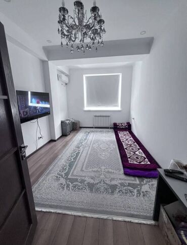 раздольный ак жол: 2 бөлмө, 55 кв. м, Элитка, 6 кабат, Евроремонт
