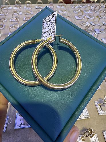 Zərgərlik əşyaları: Sırğa, Sarı qızıl, 585 Əyar, 4800 g — 2