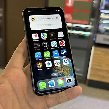 Apple iPhone: IPhone 11, Б/у, 64 ГБ, Черный, 77 % — 11