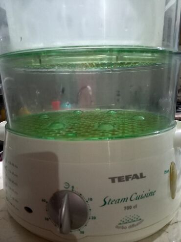 par vuran: Buxarlı bişirici Tefal, qabların sayı - 2, İşlənmiş