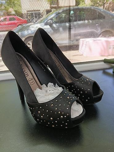 shoes: Elegantne ženske salonke Massin na visoku štiklu, otvorenih prstiju — 1