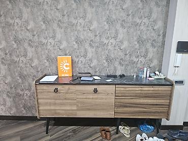 Komodlar: Retro üslubda konsol/komod - Material: ağac teksturalı korpus, qara — 1