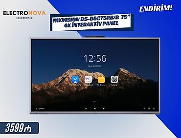 kamera 4k: 🖥️ HIKVISION DS-D5C75RB/B – 75” 4K İnteraktiv Panel (CAM ilə) Təhsil — 1