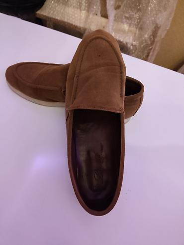 ayaqqabı 38: Kişi mokasinləri - Rəng: tünd qəhvəyi (brown) - Model: bağsız — 6
