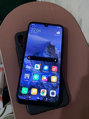 Мобильные телефоны и аксессуары: Redmi, Redmi Note 7, Б/у, 64 ГБ, цвет - Синий, 2 SIM — 1