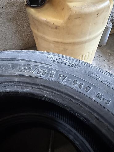 Шины: Летние шины, 2 шт Continental 215/50 R17 2000 сом за штуку, 1 шт — 18