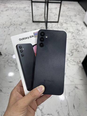 телефон флай металлический корпус: Samsung Galaxy A14, 64 ГБ, цвет - Черный, Гарантия, Сенсорный, Отпечаток пальца