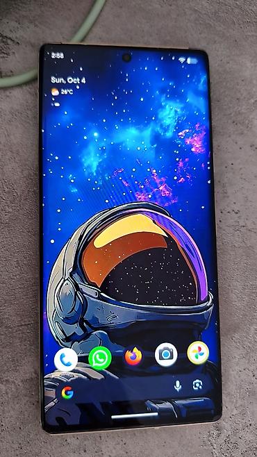 Google Pixel 6 Pro, Б/у, 128 ГБ, цвет - Бежевый, 1 SIM
