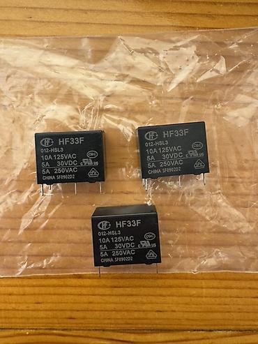 электрон самокат: HF33F elektromexaniki rele – PCB montaj üçün miniatür tip Model — 3