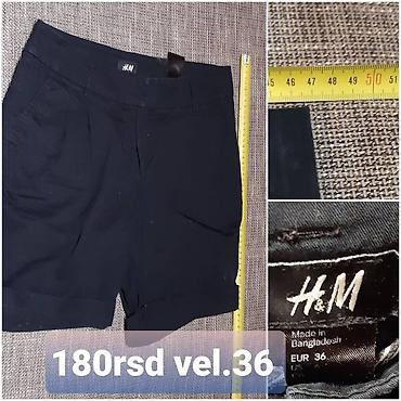 hm za trudnice: H&M ženske šorts pantalone, crne boje. - Veličina: EUR 36 - — 1