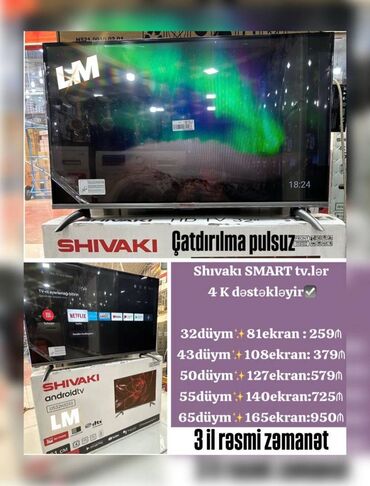 Televizorlar: Yeni Televizor Shivaki 32"