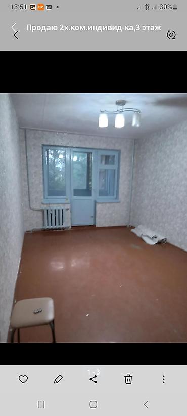 2 bedroom: 2 комнаты, 49 м², Аламедин-1 мкр 104 серия, 3 этаж, Старый ремонт — 2
