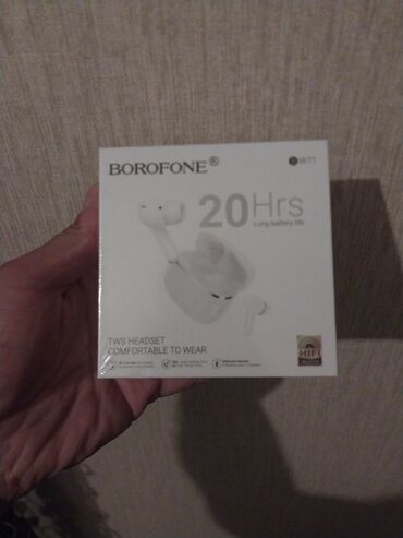 borofone airpods: Yeni Simsiz (Bluetooth) Qulaqcıqlar, Borofone, rəng - Ağ