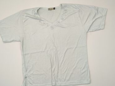 białe t shirty damskie w serek: T-shirt, XL, stan - Zadowalający