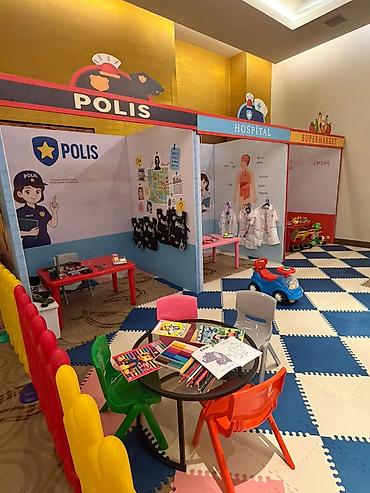 miniş: Uşaq üçün modul mini-şəhər oyun zonası – Polis, Xəstəxana və — 4