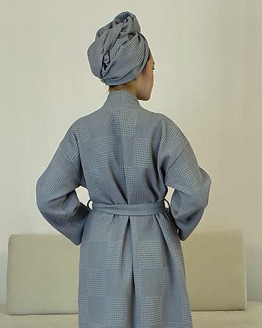 Халаты: Халат, Вафельное полотно, Турция, Все размеры — 2