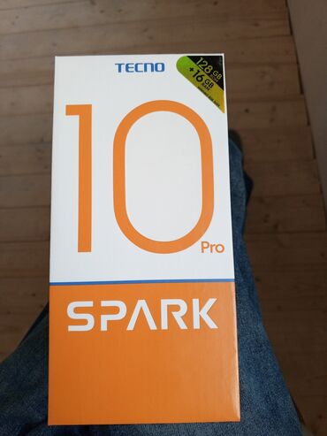 Tecno: Tecno Spark 10 Pro, 128 GB, rəng - Qara, Barmaq izi, İki sim kartlı, Face ID