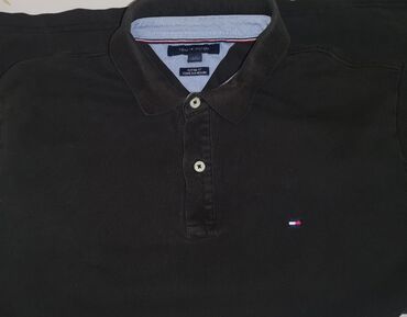 черная футболка поло мужская: Футболка L (EU 40), цвет - Черный