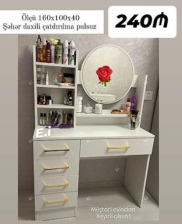 makyaj masası lalafo: Yeni, Termolar, Laminat, Kredit yoxdur, Şəhərdaxili pulsuz çatdırılma — 1