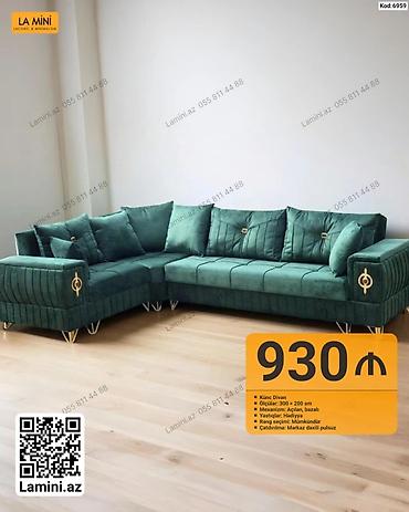 Диваны: Künc Divan – La Mini (Kod: 6959) - Ölçülər: 300 × 200 sm - Mexanizm — 1