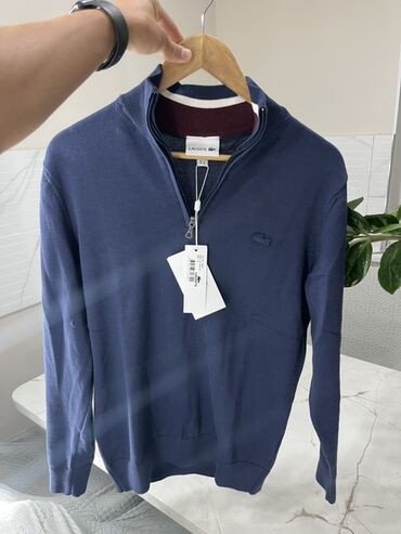 женские вещи пакетами: Мужской свитер, M (EU 38), S (EU 36), Lacoste, Новый, цвет - Синий, Самовывоз, Платная доставка
